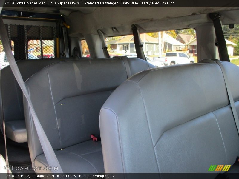 Dark Blue Pearl / Medium Flint 2009 Ford E Series Van E350 Super Duty XL Extended Passenger