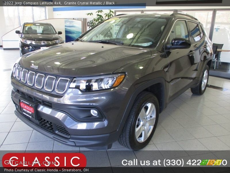 Granite Crystal Metallic / Black 2022 Jeep Compass Latitude 4x4