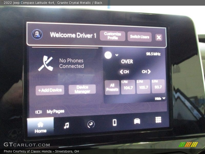 Granite Crystal Metallic / Black 2022 Jeep Compass Latitude 4x4