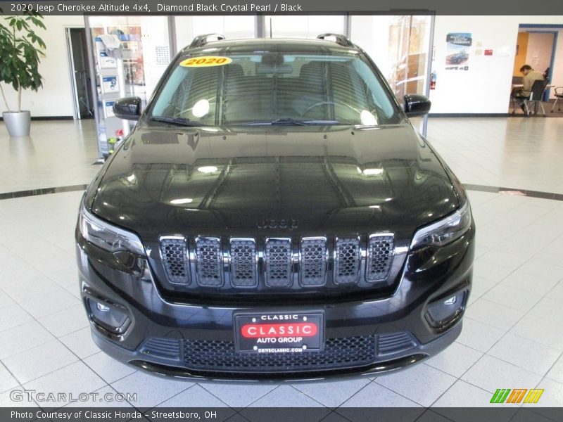Diamond Black Crystal Pearl / Black 2020 Jeep Cherokee Altitude 4x4