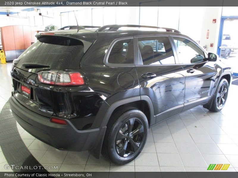 Diamond Black Crystal Pearl / Black 2020 Jeep Cherokee Altitude 4x4