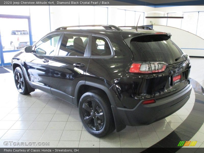 Diamond Black Crystal Pearl / Black 2020 Jeep Cherokee Altitude 4x4