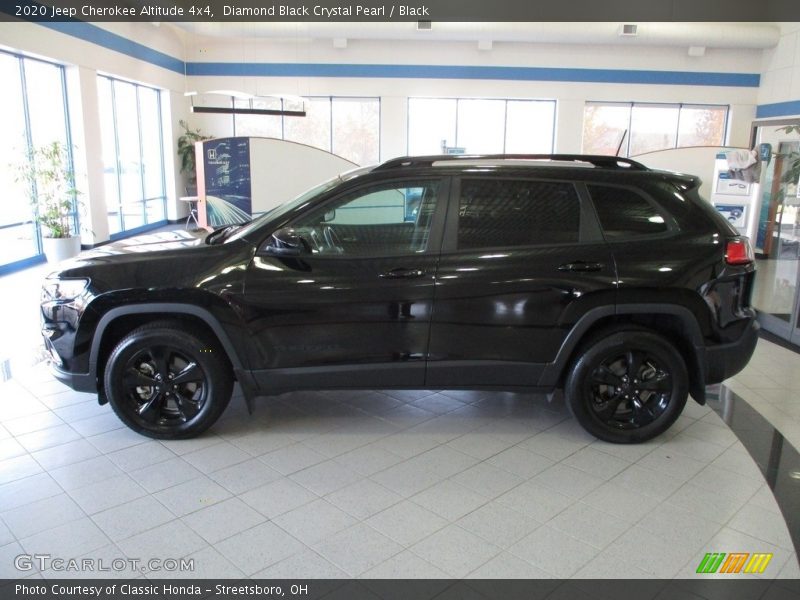 Diamond Black Crystal Pearl / Black 2020 Jeep Cherokee Altitude 4x4