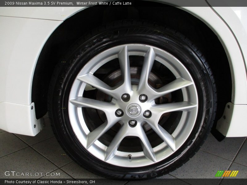 Winter Frost White / Caffe Latte 2009 Nissan Maxima 3.5 SV Premium