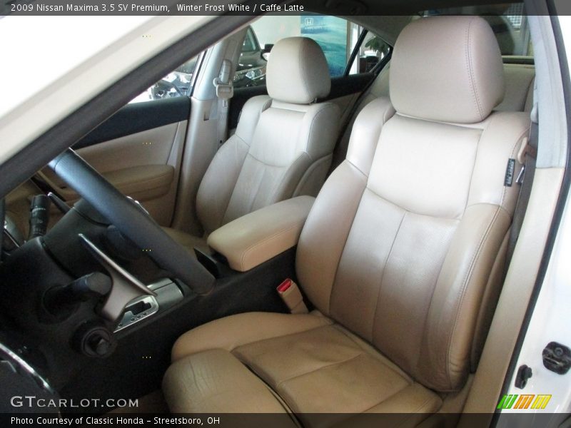 Winter Frost White / Caffe Latte 2009 Nissan Maxima 3.5 SV Premium