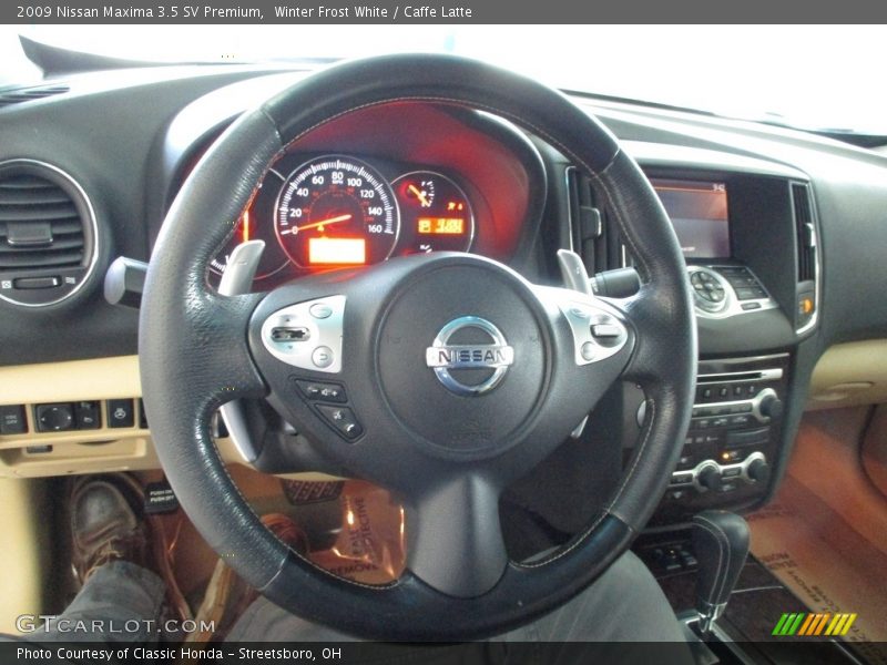 Winter Frost White / Caffe Latte 2009 Nissan Maxima 3.5 SV Premium