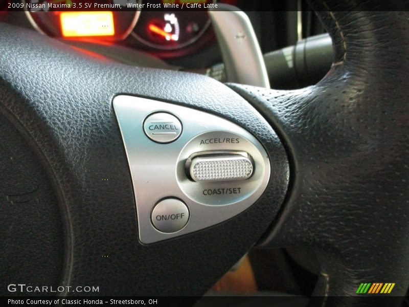 Winter Frost White / Caffe Latte 2009 Nissan Maxima 3.5 SV Premium
