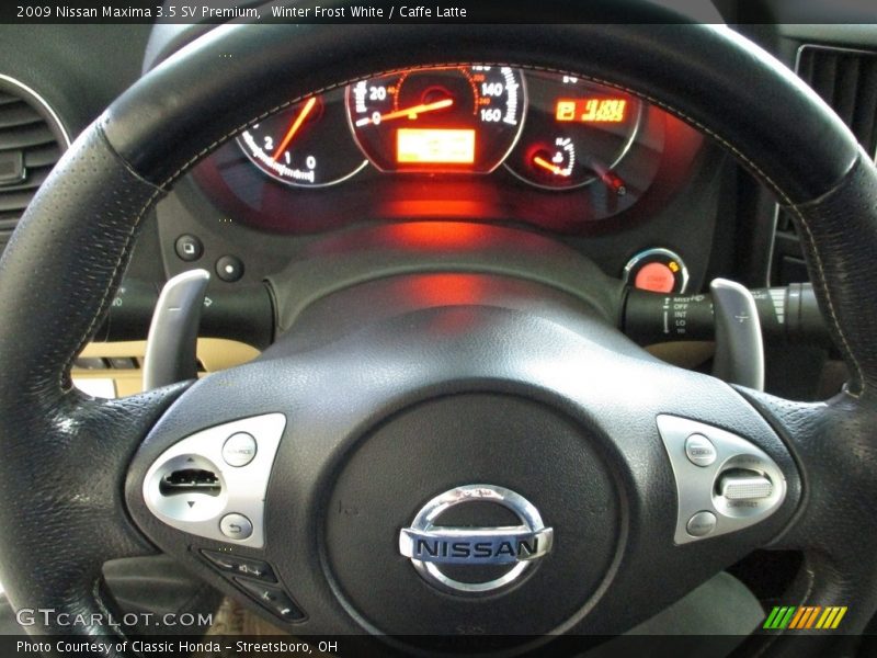 Winter Frost White / Caffe Latte 2009 Nissan Maxima 3.5 SV Premium