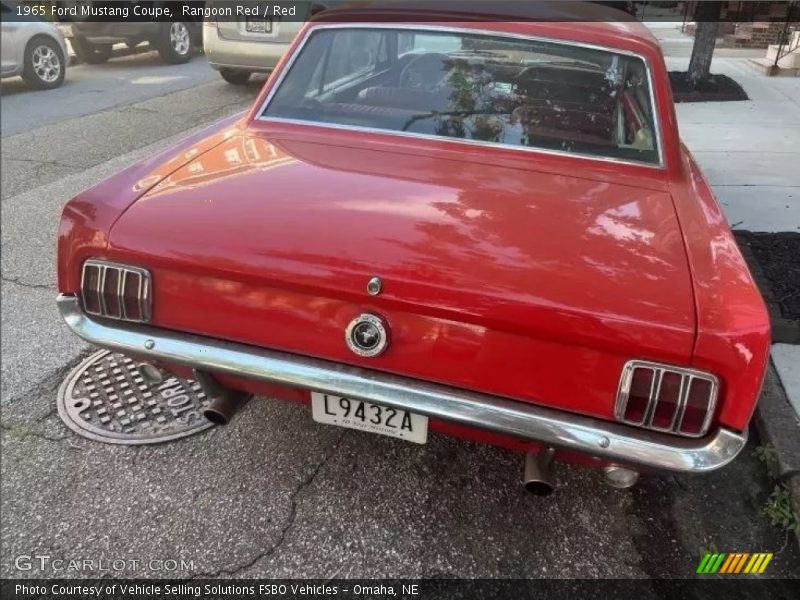 Rangoon Red / Red 1965 Ford Mustang Coupe