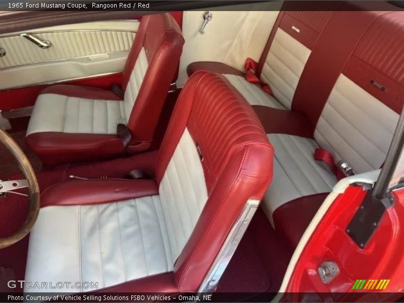 Rangoon Red / Red 1965 Ford Mustang Coupe