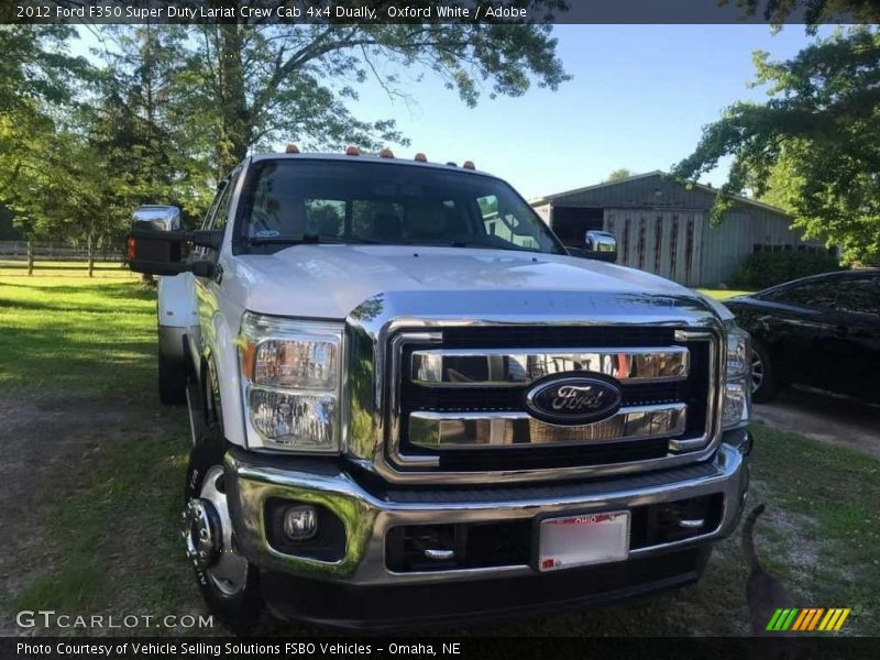 Oxford White / Adobe 2012 Ford F350 Super Duty Lariat Crew Cab 4x4 Dually