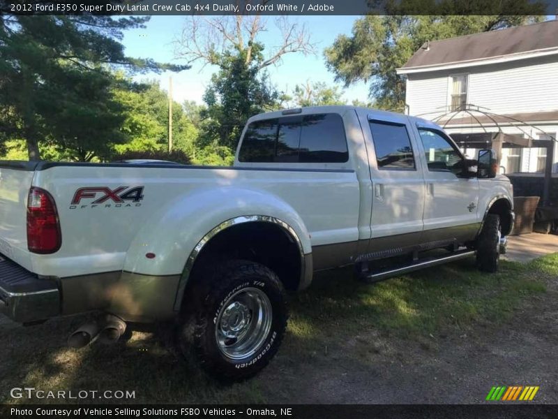 Oxford White / Adobe 2012 Ford F350 Super Duty Lariat Crew Cab 4x4 Dually