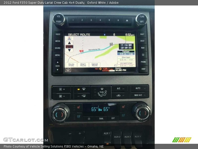 Oxford White / Adobe 2012 Ford F350 Super Duty Lariat Crew Cab 4x4 Dually