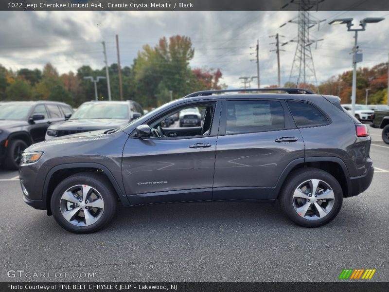 Granite Crystal Metallic / Black 2022 Jeep Cherokee Limited 4x4