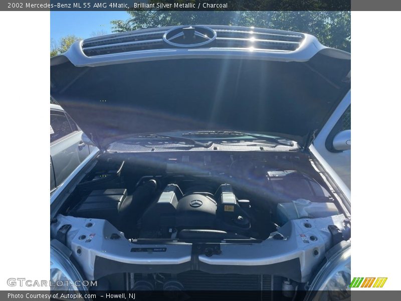 Brilliant Silver Metallic / Charcoal 2002 Mercedes-Benz ML 55 AMG 4Matic