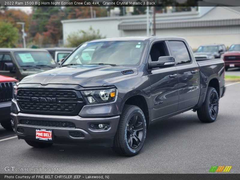 Granite Crystal Metallic / Black 2022 Ram 1500 Big Horn Night Edition Crew Cab 4x4