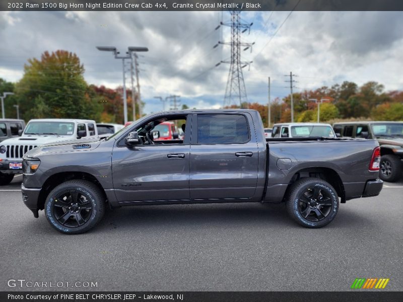  2022 1500 Big Horn Night Edition Crew Cab 4x4 Granite Crystal Metallic