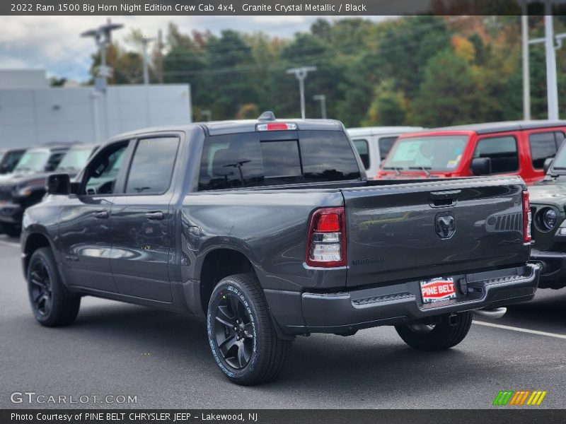 Granite Crystal Metallic / Black 2022 Ram 1500 Big Horn Night Edition Crew Cab 4x4