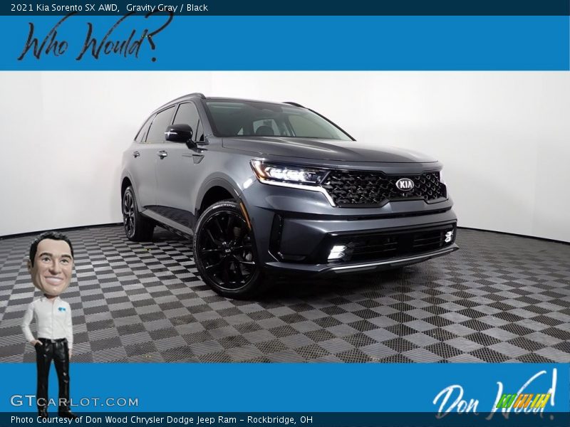 Gravity Gray / Black 2021 Kia Sorento SX AWD