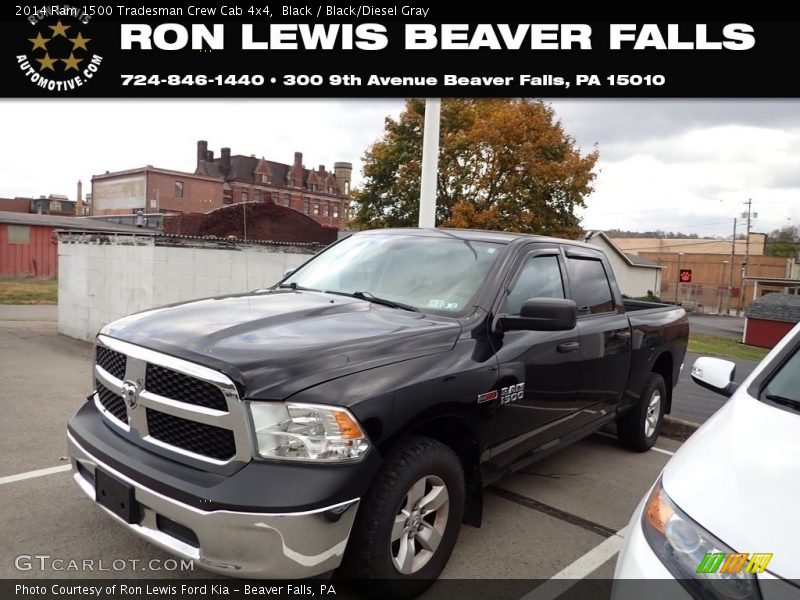 Black / Black/Diesel Gray 2014 Ram 1500 Tradesman Crew Cab 4x4