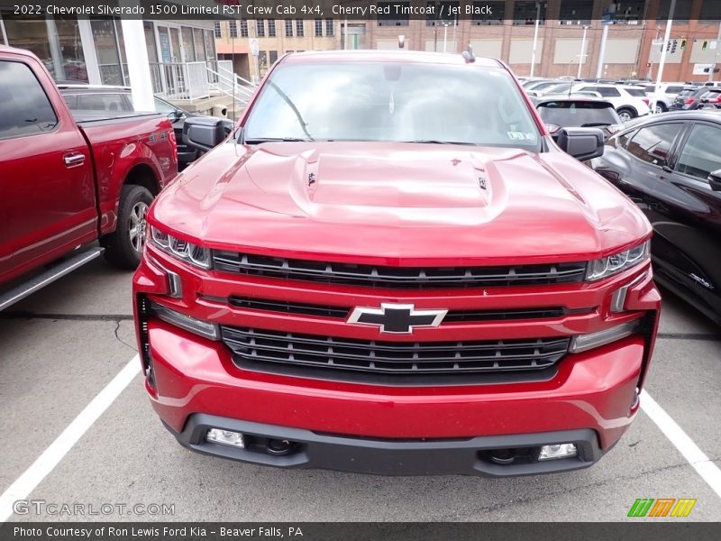 Cherry Red Tintcoat / Jet Black 2022 Chevrolet Silverado 1500 Limited RST Crew Cab 4x4