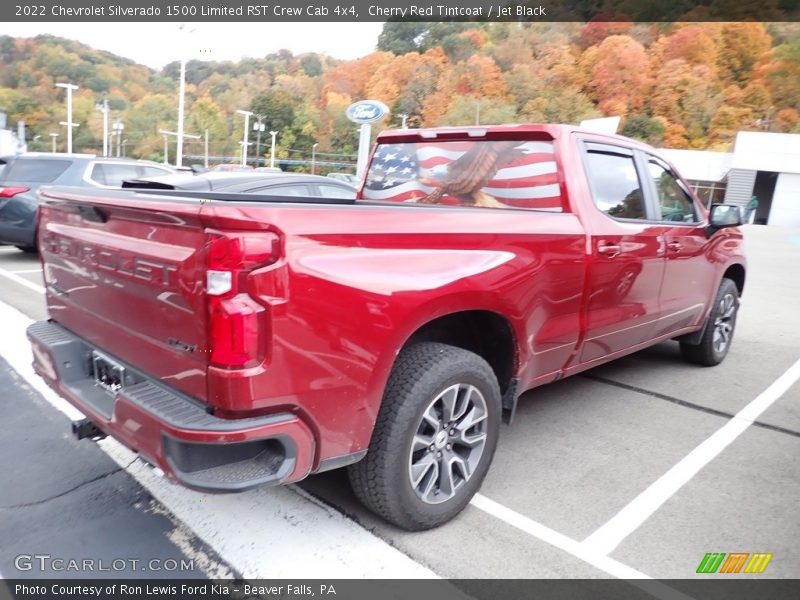 Cherry Red Tintcoat / Jet Black 2022 Chevrolet Silverado 1500 Limited RST Crew Cab 4x4
