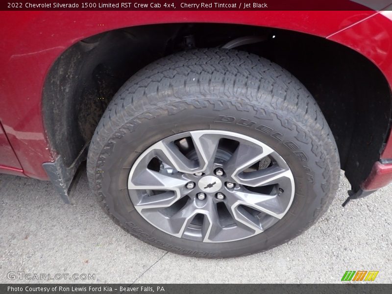 Cherry Red Tintcoat / Jet Black 2022 Chevrolet Silverado 1500 Limited RST Crew Cab 4x4