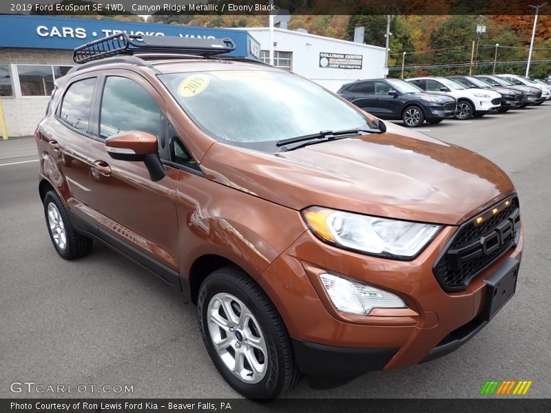 Canyon Ridge Metallic / Ebony Black 2019 Ford EcoSport SE 4WD