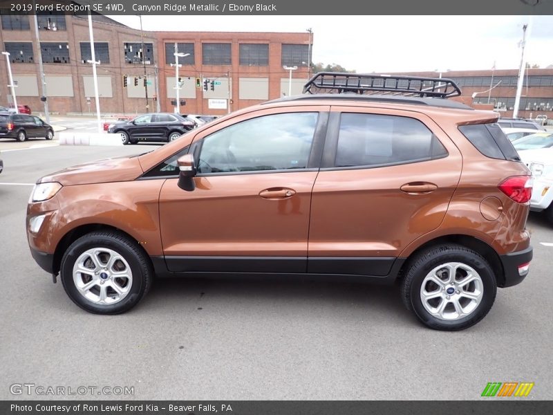 Canyon Ridge Metallic / Ebony Black 2019 Ford EcoSport SE 4WD