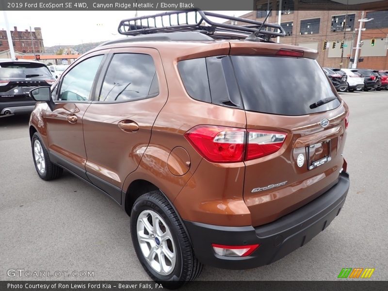 Canyon Ridge Metallic / Ebony Black 2019 Ford EcoSport SE 4WD