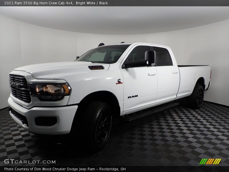 Bright White / Black 2021 Ram 3500 Big Horn Crew Cab 4x4