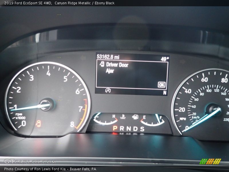 Canyon Ridge Metallic / Ebony Black 2019 Ford EcoSport SE 4WD