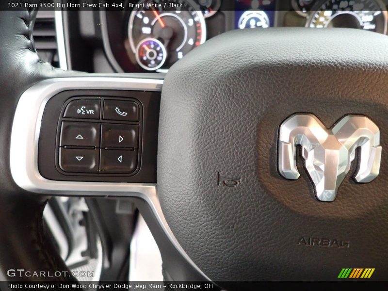 Bright White / Black 2021 Ram 3500 Big Horn Crew Cab 4x4