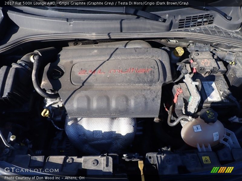 Grigio Graphite (Graphite Grey) / Testa Di Moro/Grigio (Dark Brown/Gray) 2017 Fiat 500X Lounge AWD