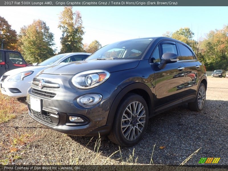 Grigio Graphite (Graphite Grey) / Testa Di Moro/Grigio (Dark Brown/Gray) 2017 Fiat 500X Lounge AWD