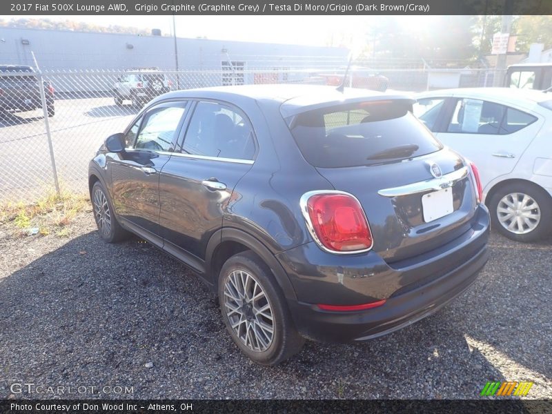 Grigio Graphite (Graphite Grey) / Testa Di Moro/Grigio (Dark Brown/Gray) 2017 Fiat 500X Lounge AWD