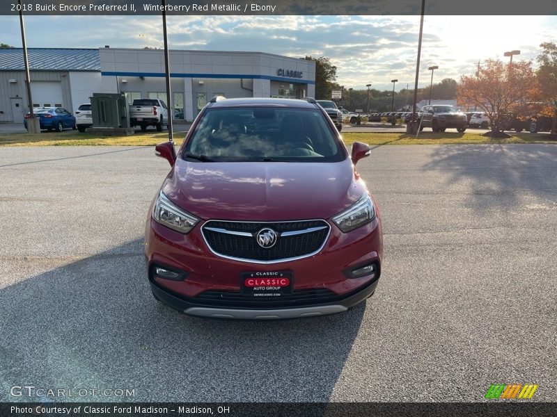 Winterberry Red Metallic / Ebony 2018 Buick Encore Preferred II