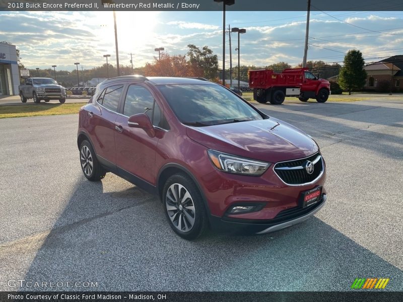Winterberry Red Metallic / Ebony 2018 Buick Encore Preferred II