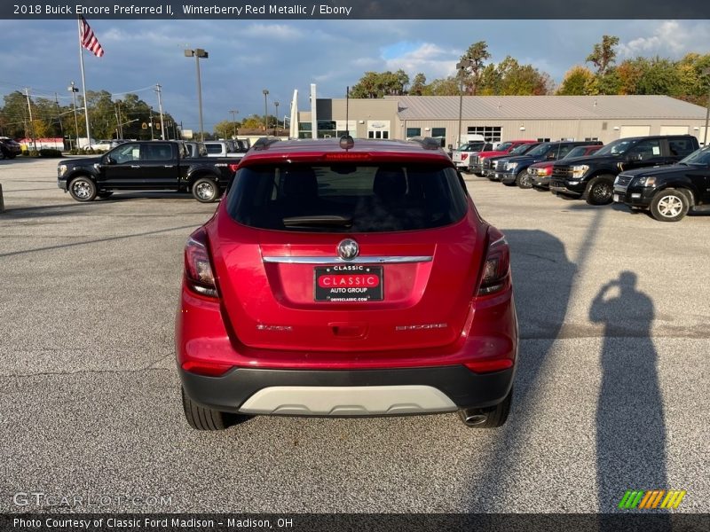 Winterberry Red Metallic / Ebony 2018 Buick Encore Preferred II