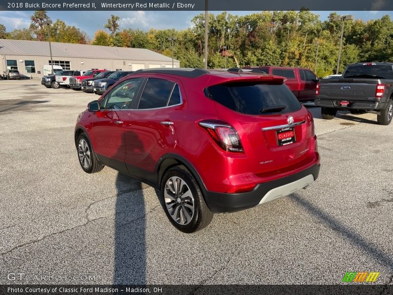 Winterberry Red Metallic / Ebony 2018 Buick Encore Preferred II