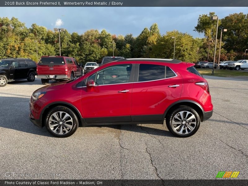 Winterberry Red Metallic / Ebony 2018 Buick Encore Preferred II