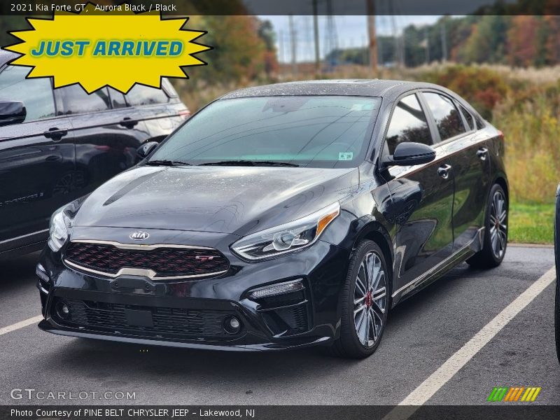 Aurora Black / Black 2021 Kia Forte GT