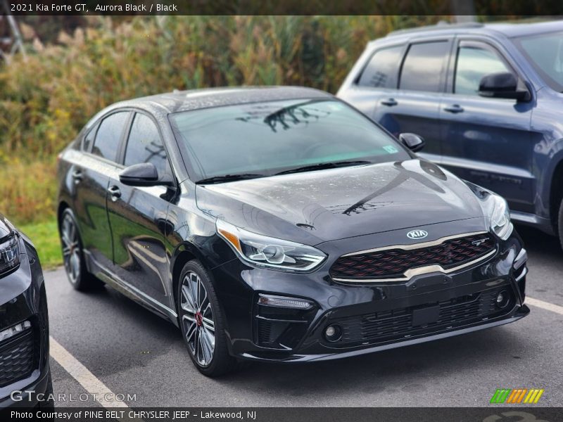 Aurora Black / Black 2021 Kia Forte GT