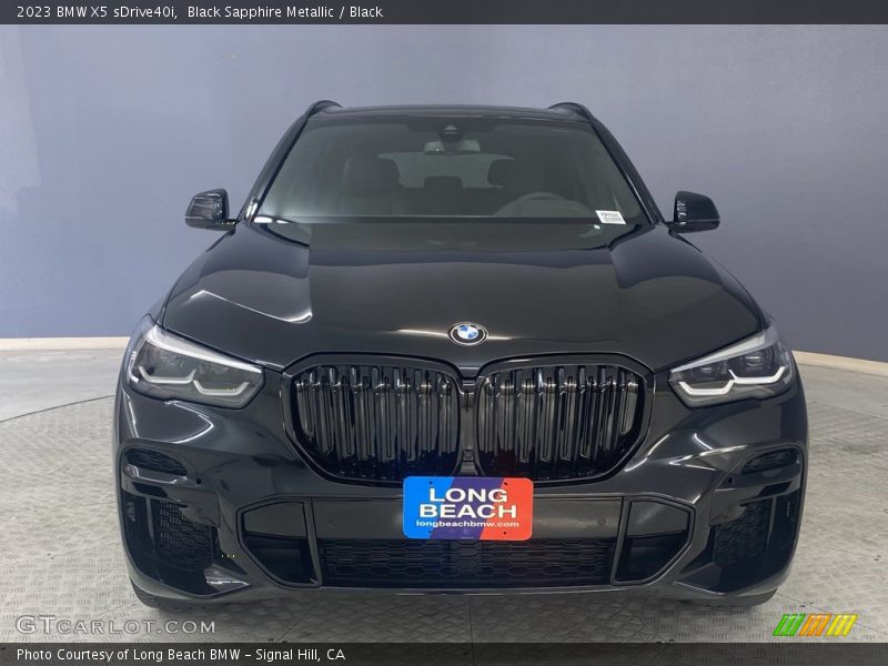 Black Sapphire Metallic / Black 2023 BMW X5 sDrive40i