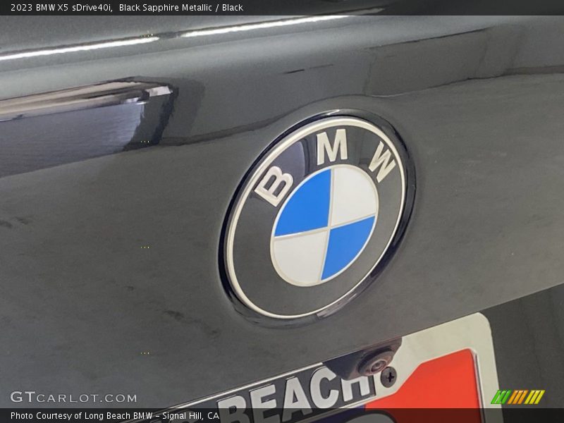 Black Sapphire Metallic / Black 2023 BMW X5 sDrive40i