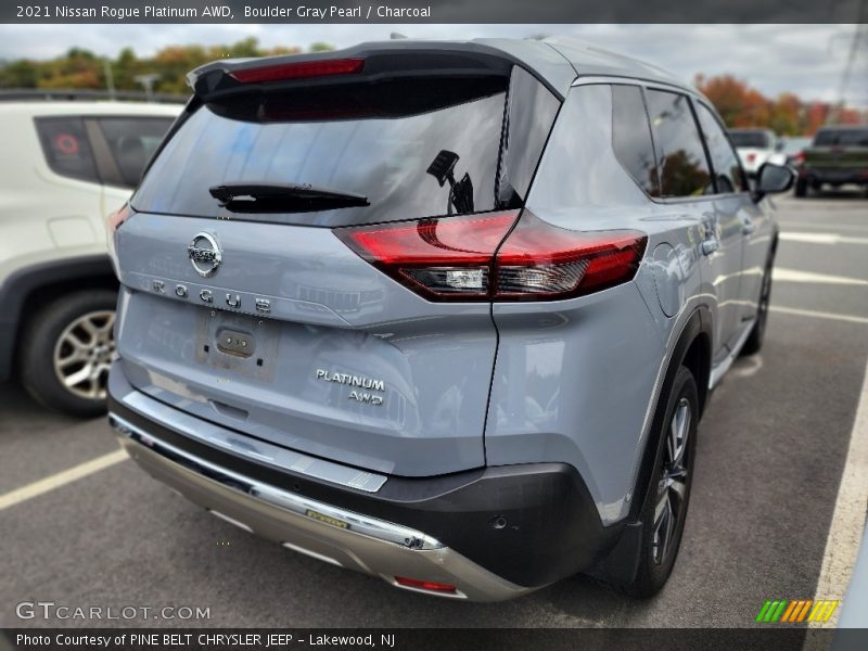 Boulder Gray Pearl / Charcoal 2021 Nissan Rogue Platinum AWD