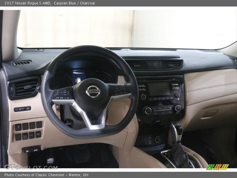 Caspian Blue / Charcoal 2017 Nissan Rogue S AWD