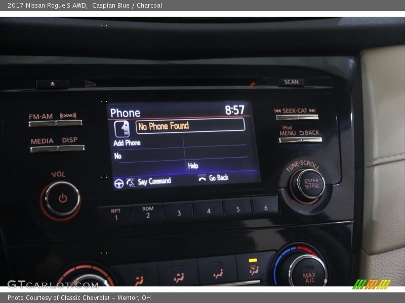 Caspian Blue / Charcoal 2017 Nissan Rogue S AWD