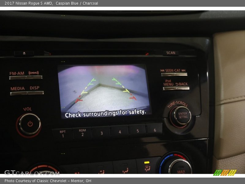 Caspian Blue / Charcoal 2017 Nissan Rogue S AWD
