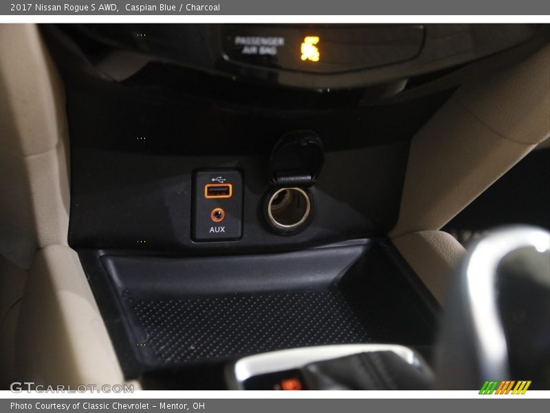 Caspian Blue / Charcoal 2017 Nissan Rogue S AWD